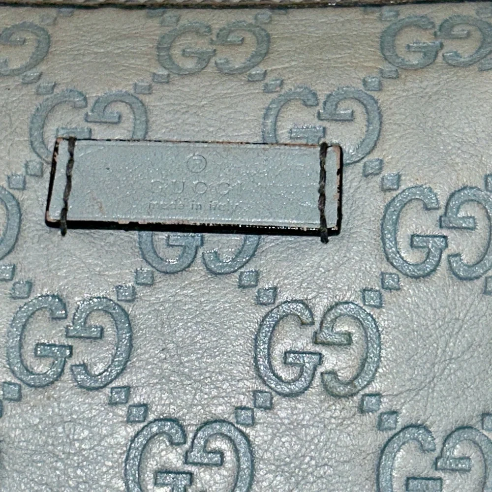 Authentic Gucci Guccissima Joy Boston Bag in light blue. - Picture 9 of 14